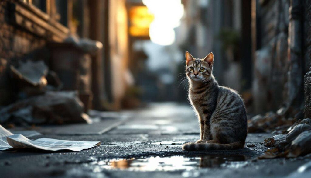 What is the personality of a stray cat?