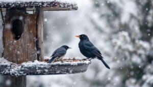 Why blackbirds turn their backs on bird feeders when the cold hits (and how to feed them properly in winter)