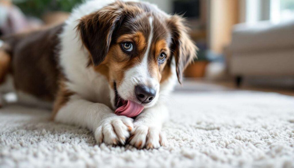 Why does my dog constantly lick its paws?