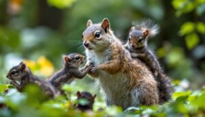 How many babies can a mother squirrel have per year?