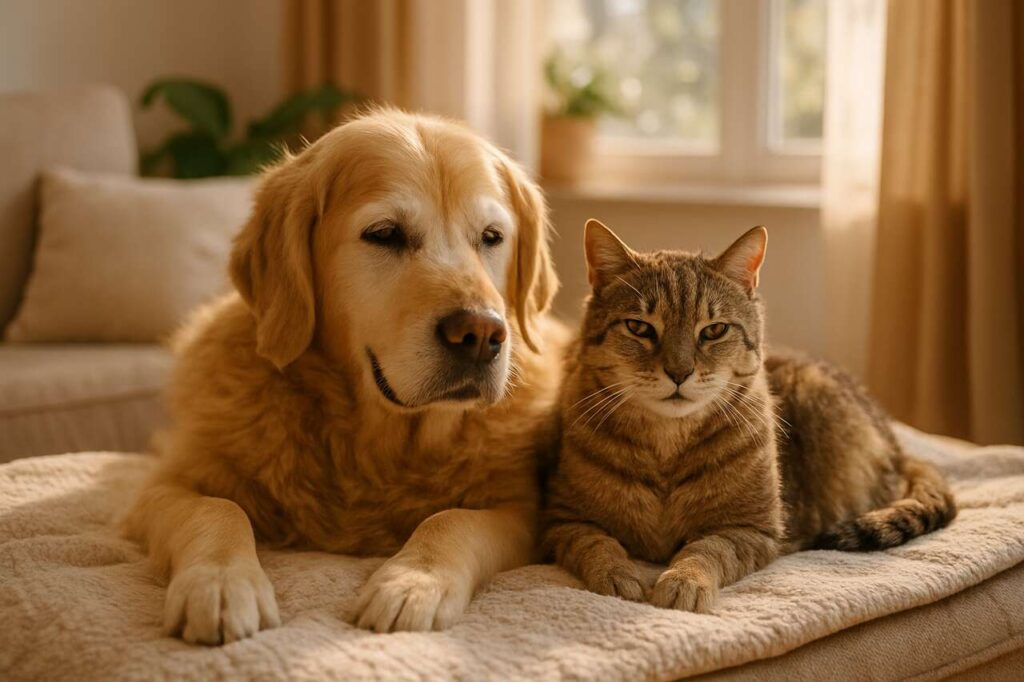 Is your cat or dog aging? Here’s how to help them grow old in good health